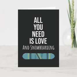 Cartões Fofos de Snowboard Snowboarder Esportes de