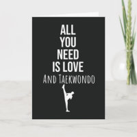 Cartões Fofos de Taekwondo Artes Marciais Japão