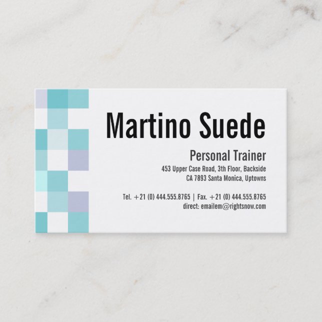 Cartões Frescos e Elegantes, Padrão Moderno Frio (Frente)