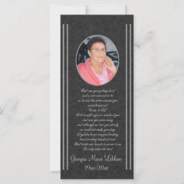 Cartões Funerais do Memorial Personalizado
