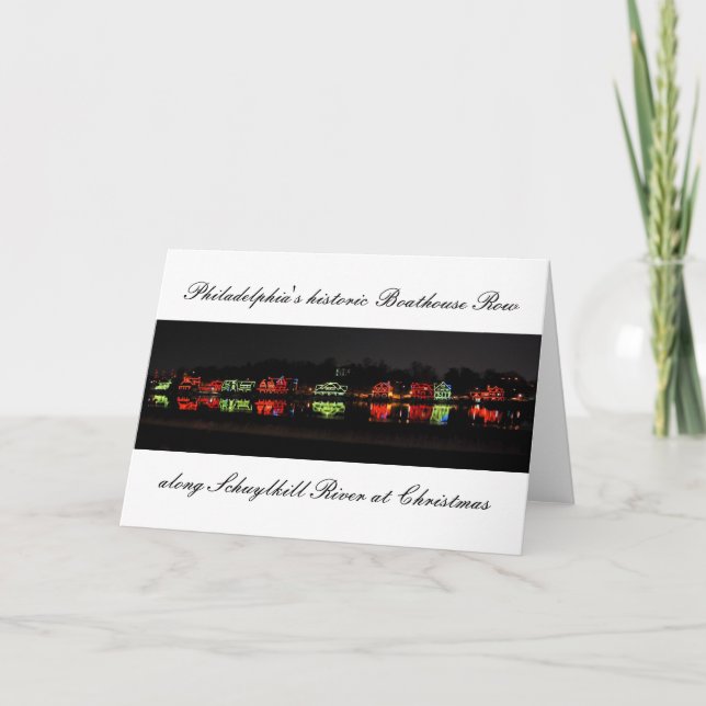 Cartões histórico do Boathouse Row de Filadélfia (Frente)