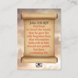 Cartões João 3:16 KJV