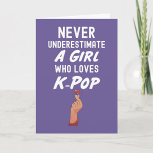 Cartões Kpop Cor-de-Rosa Fofos Para Meninas