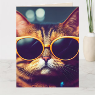 CARTÕES LEGAL DE GREETING DE GATOS DE ANIVERSÁRIO