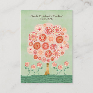 Cartões lisos da árvore do sonho de tangerina do