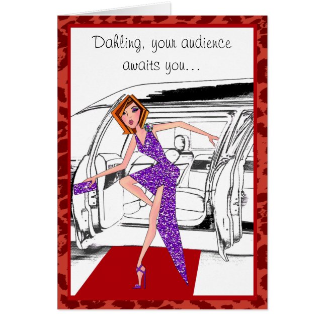 Cartões "Mãe" Superstar do Carpete Vermelho (Frente)