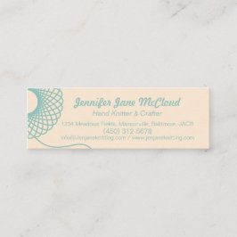 Cartões magros de creme de confecção de malhas do