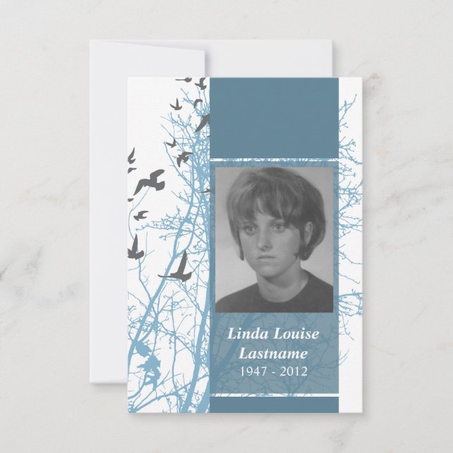 cartões memoráveis: silhouscreen pássaros (Frente)