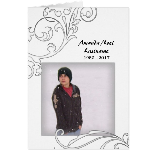 cartões memoriais: branco floresce (Frente)