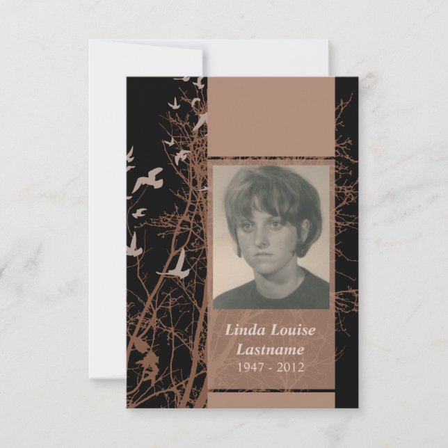 cartões memoriais: noite silhuscreen (Frente)