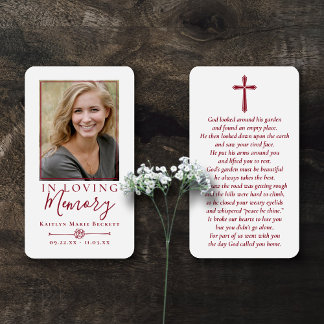 Cartões Memoriais Personalizados Simples