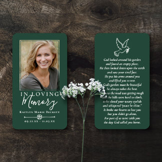Cartões Memoriais Simples Personalizados