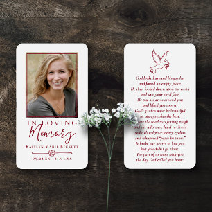 Cartões Memoriais Simples Personalizados