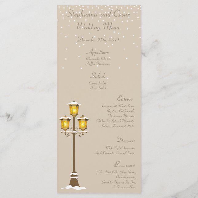 Cartões Menu 25 Velho Natal (Frente)