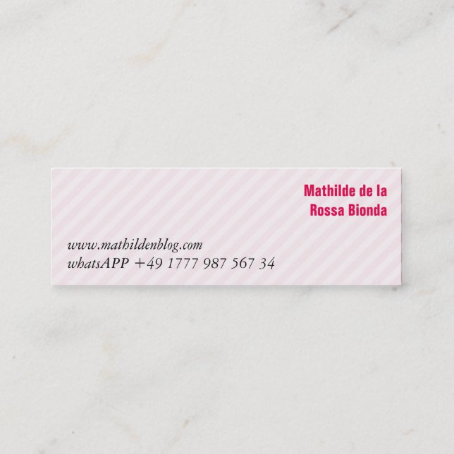 Cartões minimalistas (Verso)