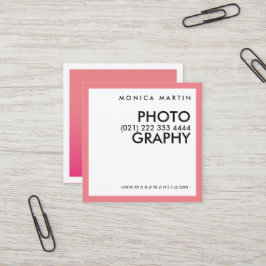 Cartões Minimalistas Rosa Moderno