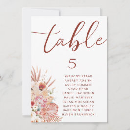 Cartões Mínimos Modernos para Mesa de Casamento