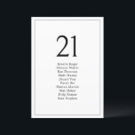 Cartões Mínimos Simples De Mesa De Casamento<br><div class="desc">Projetada para coordenar com nossa coleção Casamento Minimalista,  esta placa de gráfico de assento personalizável apresenta um script moderno com um layout minimalista. Perfeito para todas as estações. Para fazer alterações avançadas,  selecione Personalizar -> Editar usando a ferramenta Design.</div>