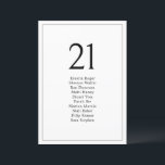 Cartões Mínimos Simples De Mesa De Casamento<br><div class="desc">Projetada para coordenar com nossa coleção Casamento Minimalista,  esta placa de gráfico de assento personalizável apresenta um script moderno com um layout minimalista. Perfeito para todas as estações. Para fazer alterações avançadas,  selecione Personalizar -> Editar usando a ferramenta Design.</div>