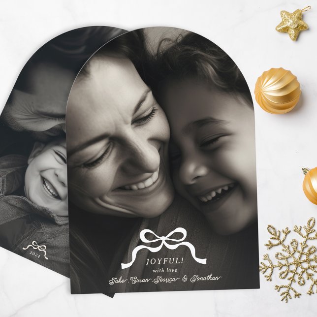 cartões modernos de natal do arco 2 fotográfico (Criador carregado)