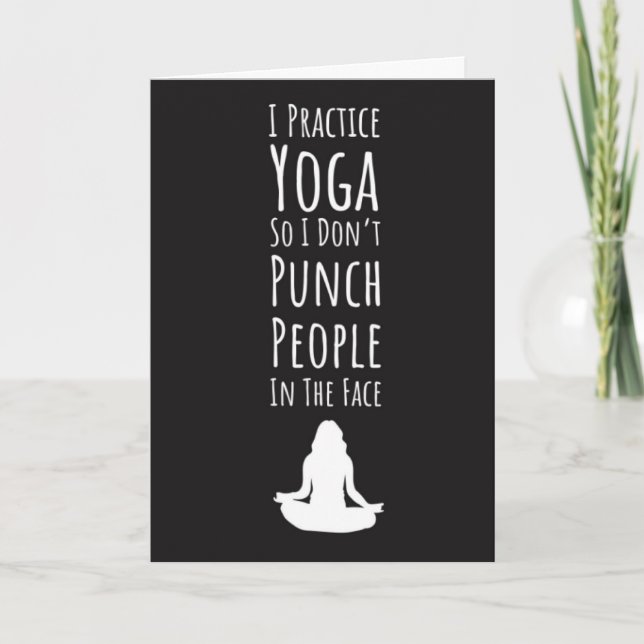 Cartões Modernos de Yoga Para Meditação Feminina (Frente)