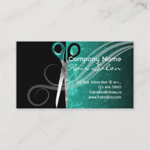 Cartões na moda da nomeação do cabeleireiro de