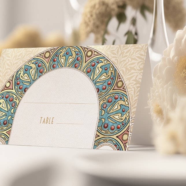 Cartões Nome Mesa Vintage Art Nouveau (Criador carregado)