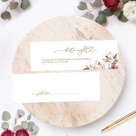 Cartões noturnos de Chá de panela de queda de abób