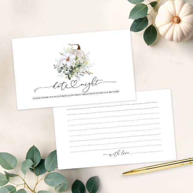 Cartões noturnos de Chá de panela verde da abóbora (Criador carregado)