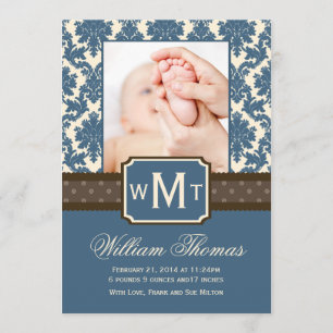 Cartões novos do anúncio do bebê