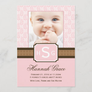 Cartões novos do anúncio do bebê