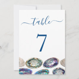 Cartões Números de Tabela de Casamento de Shell Ab