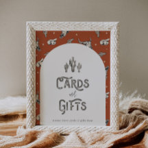 Cartões Oeste Selvagens e Sinal de Presente