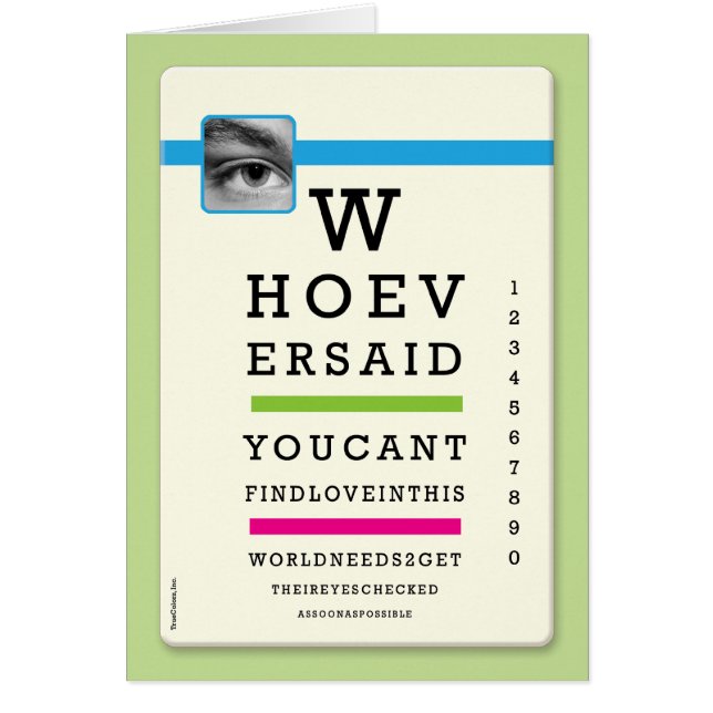 Cartões - olhos verificados (Frente)