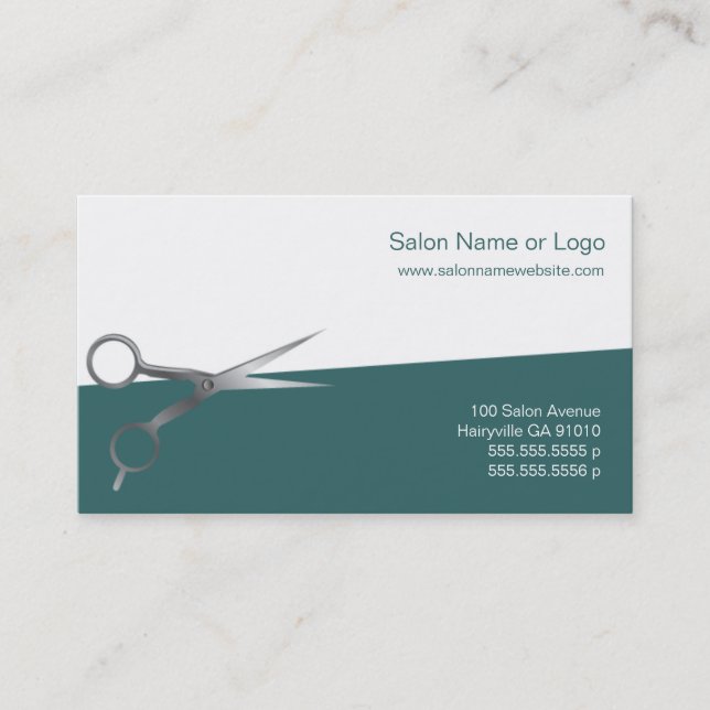 Cartões para empresas e cupões para salões de cabe (Frente)