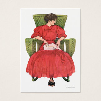 Cartões para presentes de cadeira vermelha