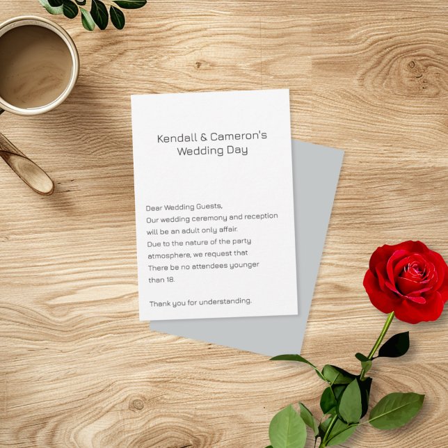 Cartões Pequenos de Enclosure de Casamento Neutro  (Criador carregado)