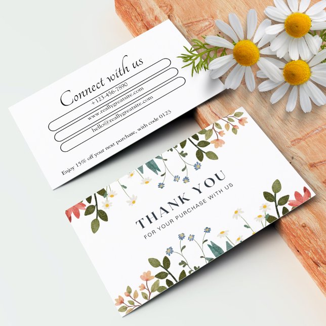 Cartões Personalizados (Personalized Thank You Cards Professional)