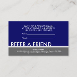 Cartões personalizados azul marinho cinza simples