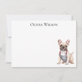Cartões personalizados com Bulldog Francês