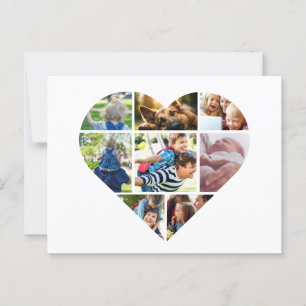 Cartões Personalizados De Colagem De Fotos Para Qu