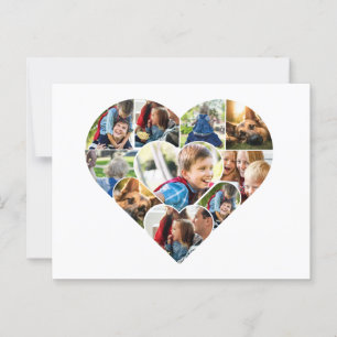 Cartões Personalizados De Colagem De Fotos Para Qu