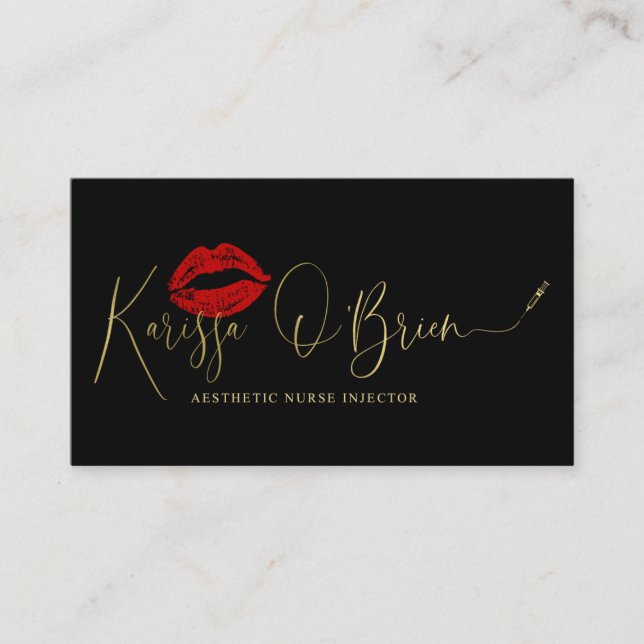 Cartões personalizados de Karissa| Não É Um Modelo (Frente)