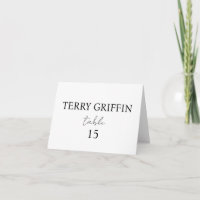 Cartões personalizados de lugar para casamento Car
