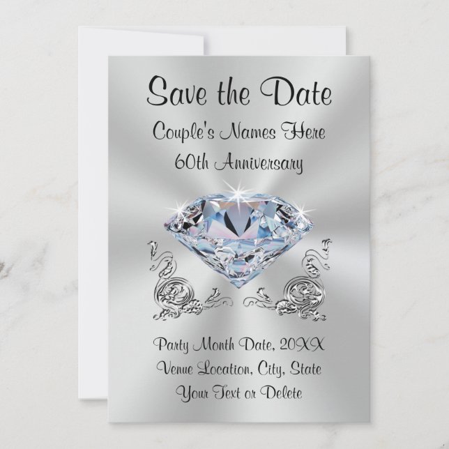 Cartões Personalizados de Save the Date para Anive (Frente)