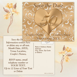 Cartões Personalizados de Save the Date para Anive