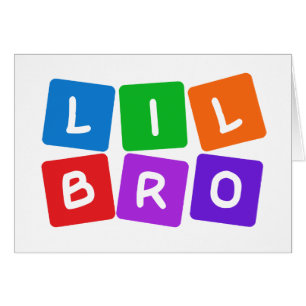 Cartões personalizados do Little Bro