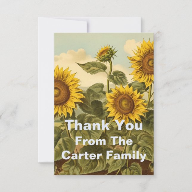 Cartões Personalizados, Obrigado Cartões (Frente)