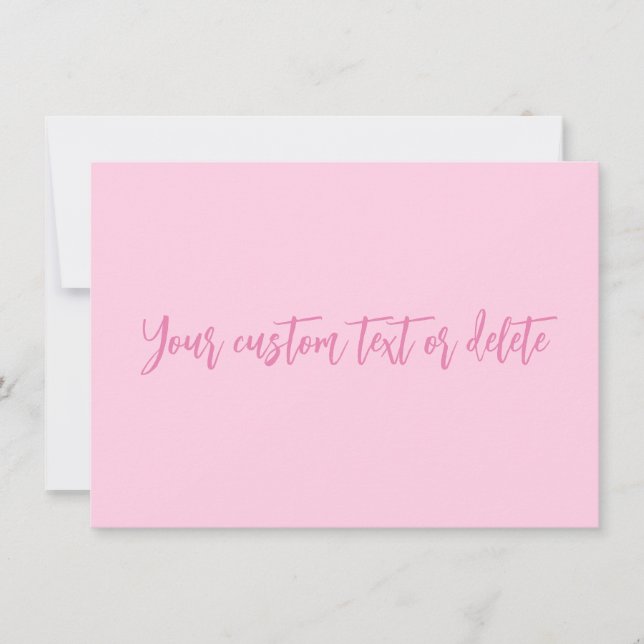 Cartões personalizados rosa do mês de conscientiza (Frente)