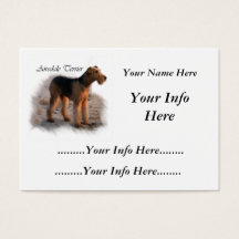 Cartões Personalizados Terrier Airedale